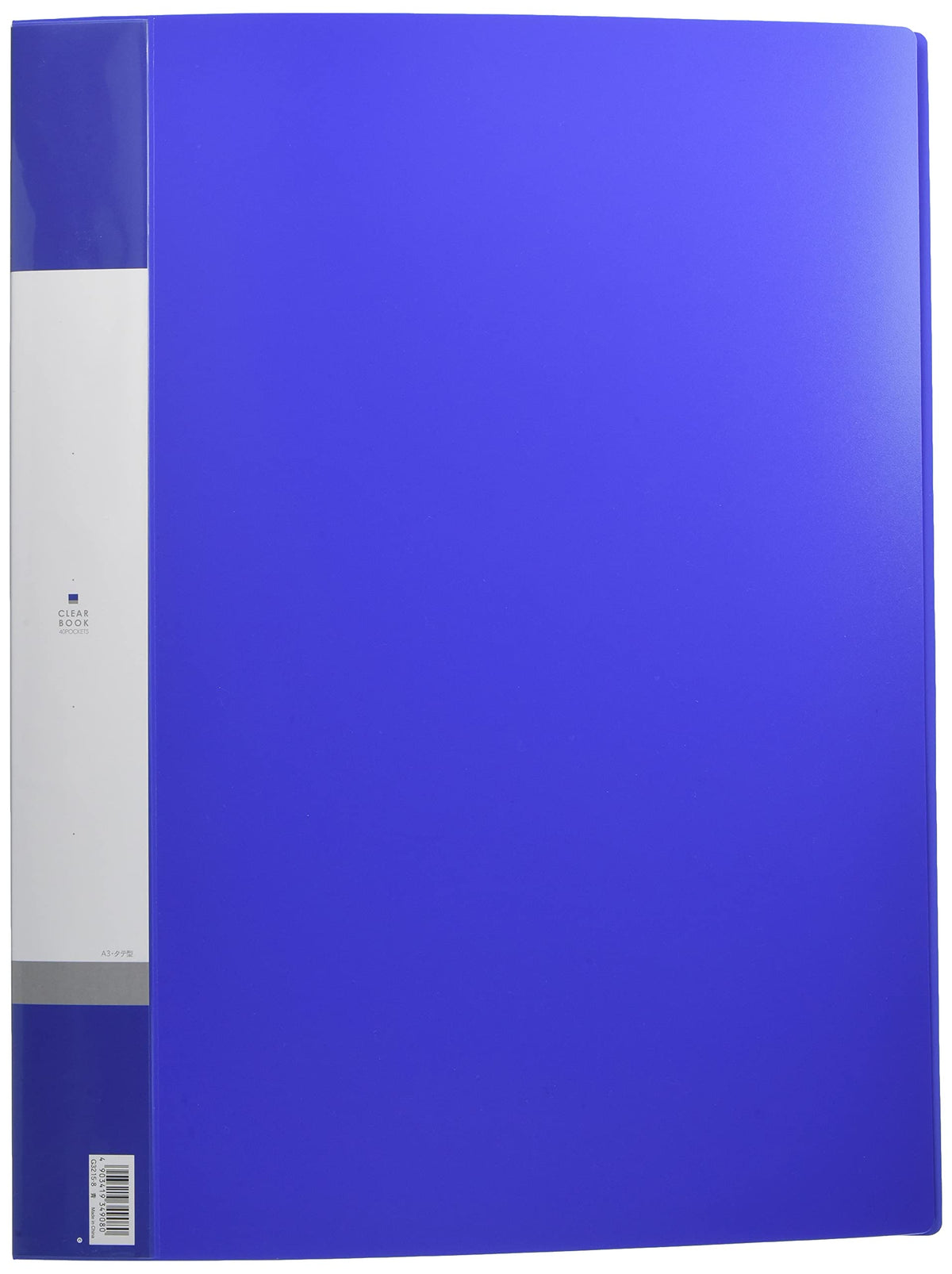 Lihit Lab G3215-8 Clear Book, A3, 40 Pockets, Blue
