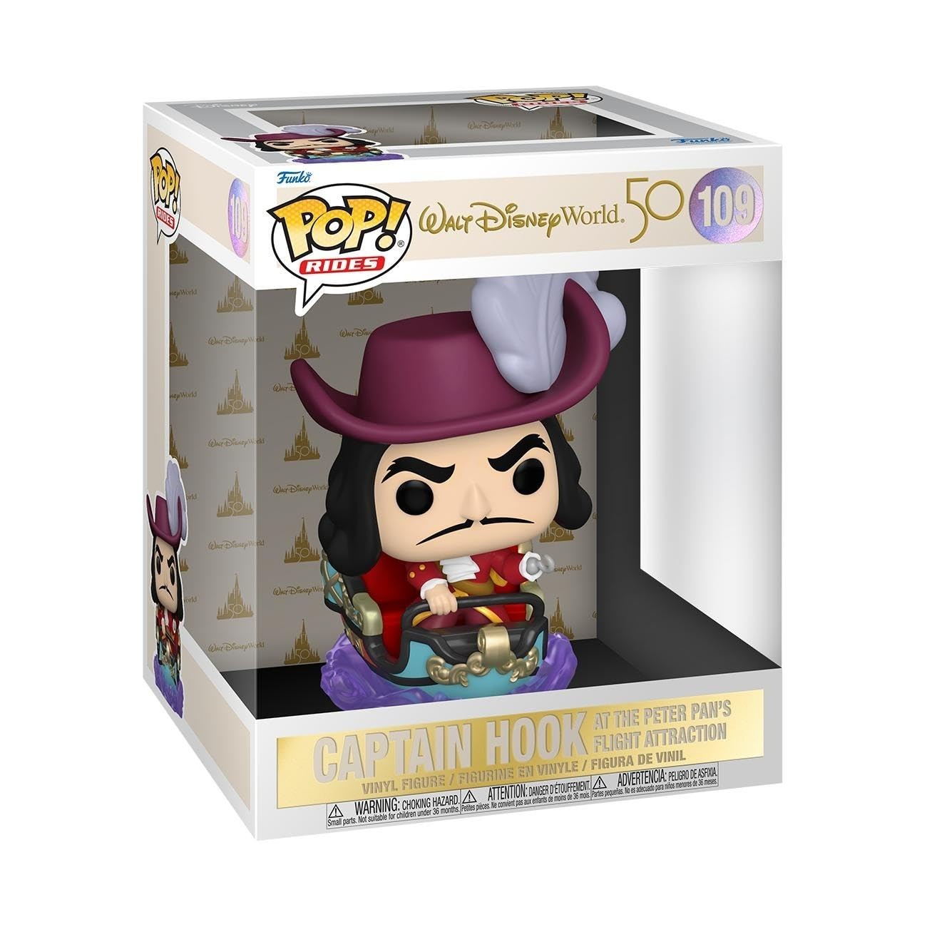 Funko Walt Disney World 50th Anniversary Hook on Peter Pan Flight Vinyl Figure #109