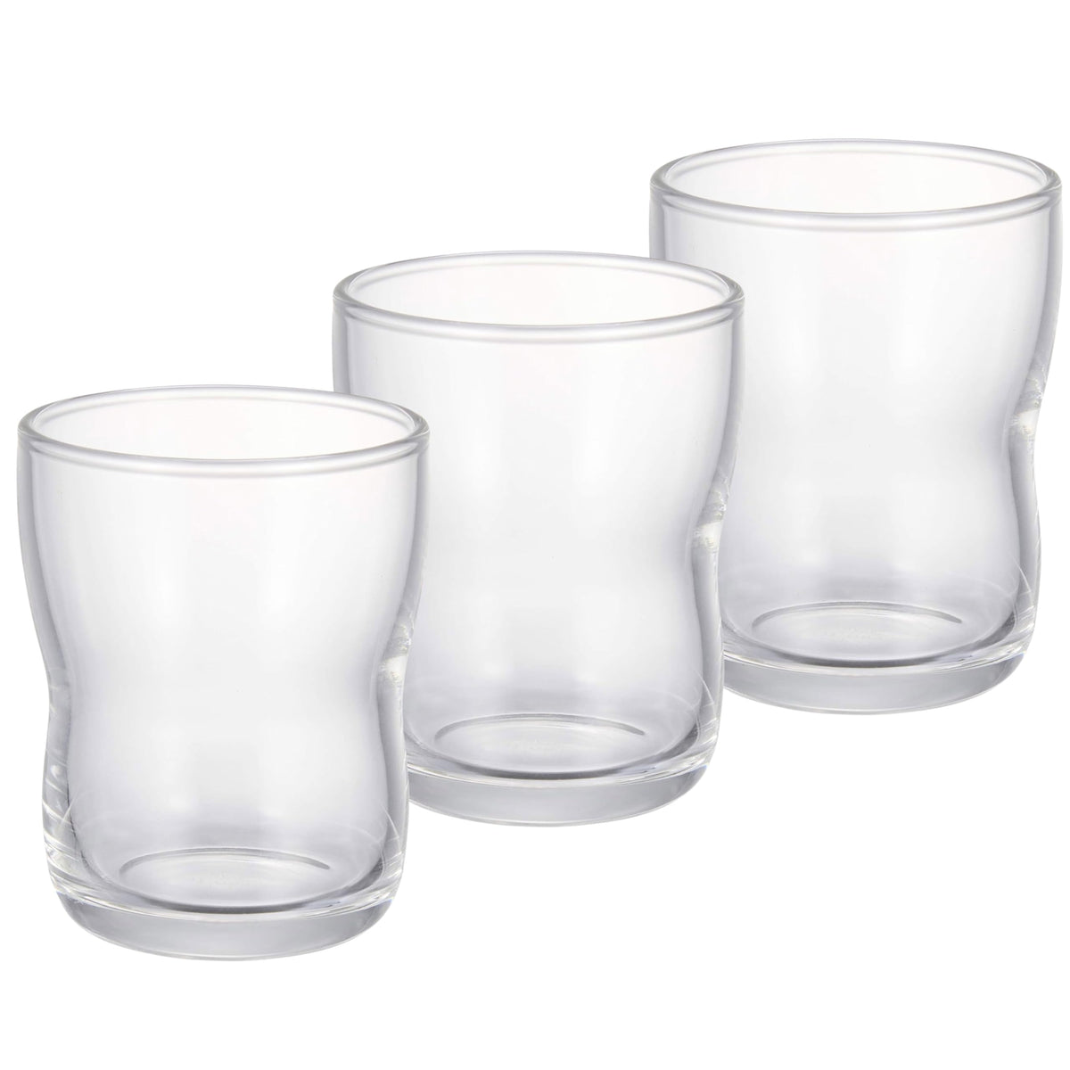 ADERIA 8640 Tsuyoko Glasses, 4.1 fl oz (130 ml), Set of 3, Dishwasher Safe, Made in Japan, High Ball Cup, Wedding, Celebration, Beer, Stylish, Present, Popular, Ranking Glass, Sake, Birthday, Women,