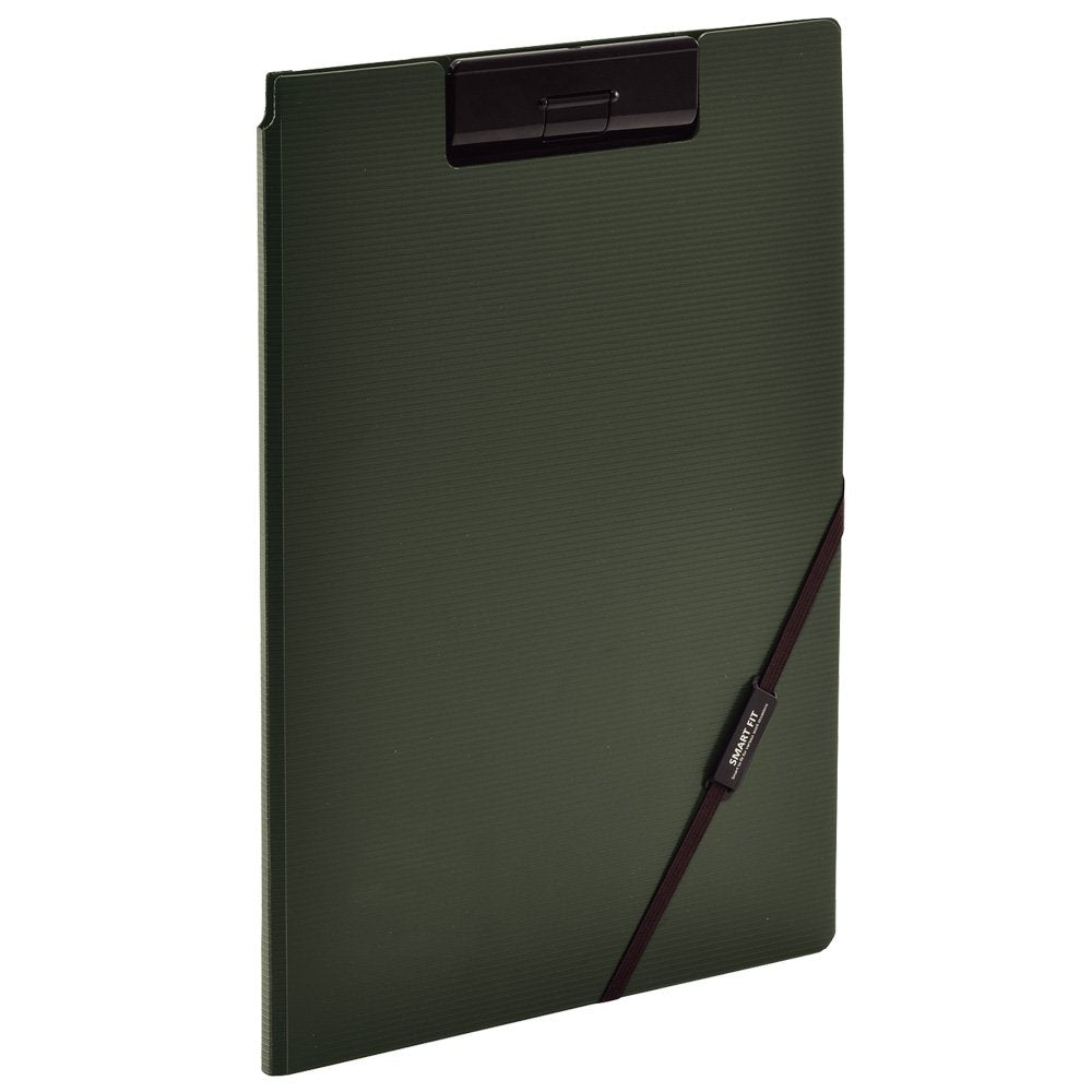 Lihit Lab F7560-22 Binder Clip File Multi-Function A4 Olive