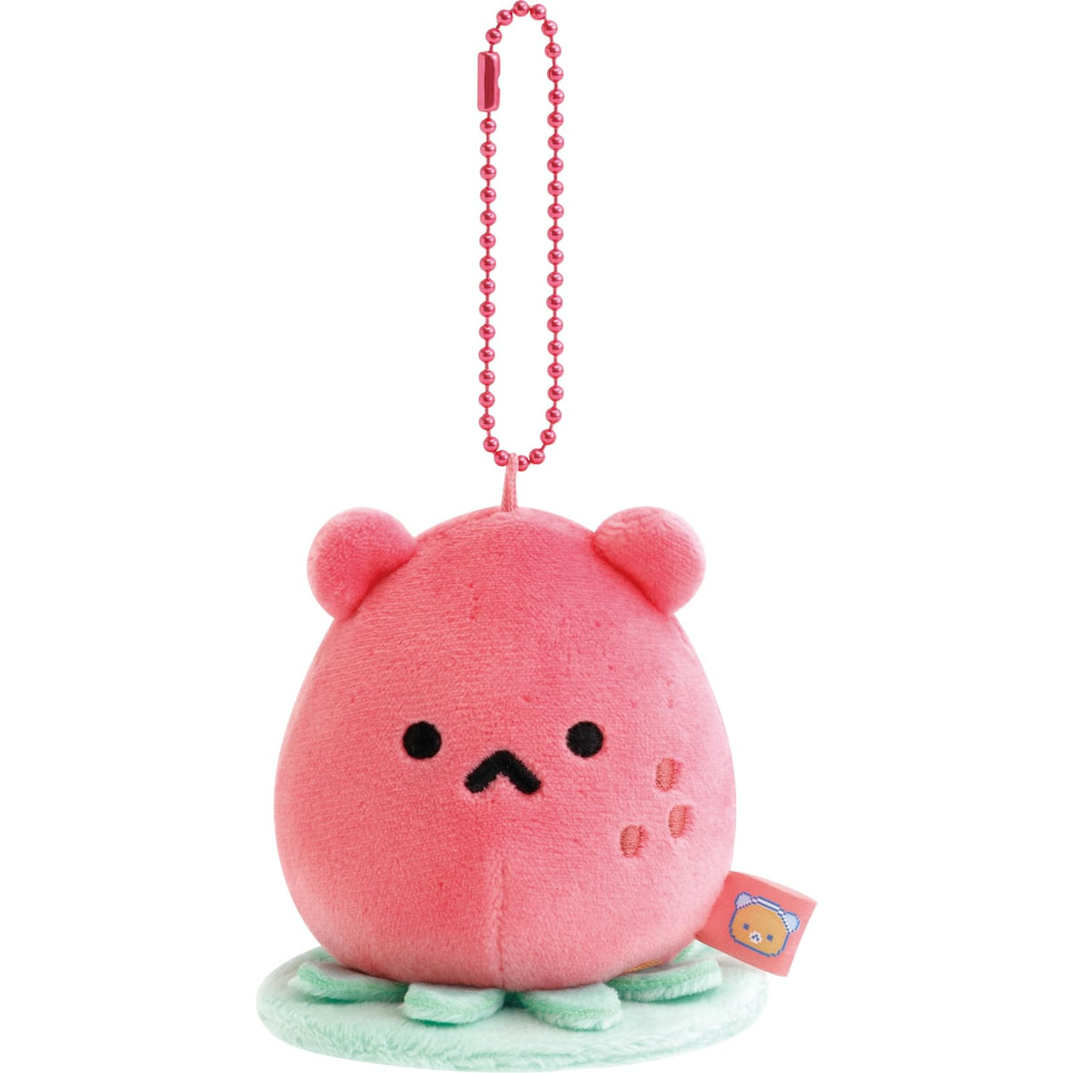 San-X Rilakkuma "Gaming Rilakkuma" Companion Nukumi Strawberry Alien MV20001 H 80 x W 85 D 60 mm
