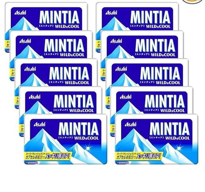 Mintia 7g (0.25oz) x 10 Packets Japanese Mint Tablet/Wild & Cool/Cold Smash/Dry Hard (Wild & Cool)