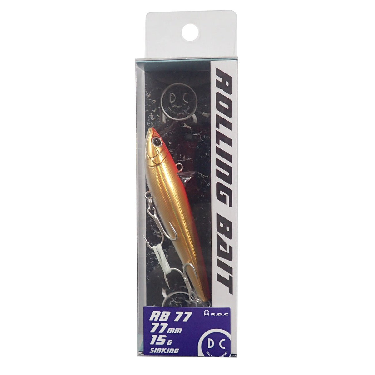 Tacklehouse Vibration R.D.C Rolling Bait, 3.0 inches (77 mm), 0.5 oz (15 g), PH Gold Orange #07 RB77 Lure