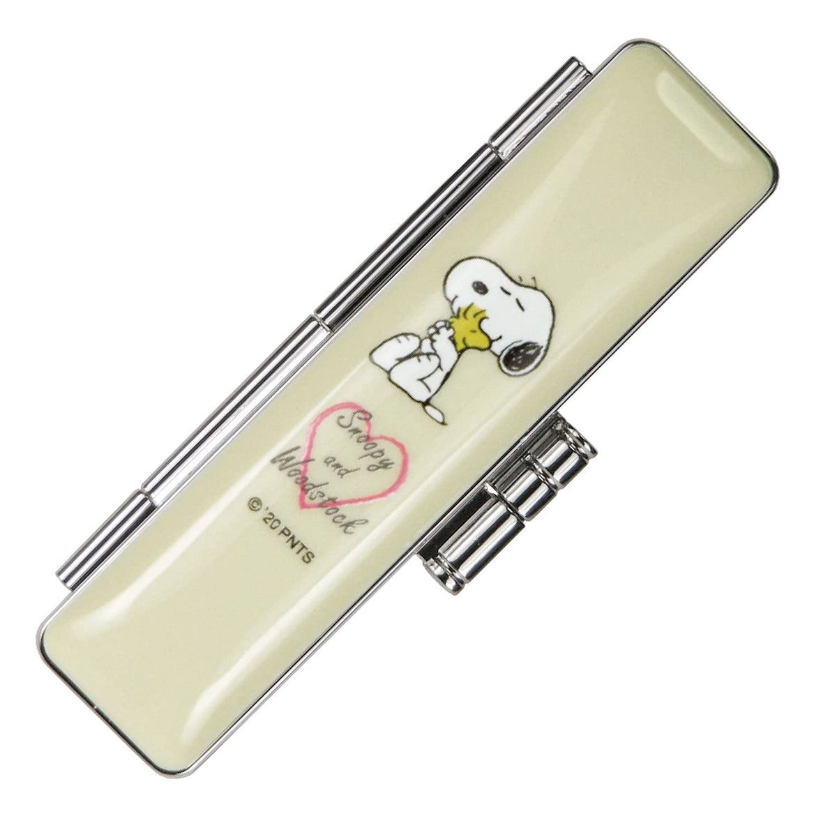 Sanby TSK-75490 Snoopy White Series Seal Case, Hug, 0.5 x 2.4 inches (12 x 60 mm), Height 1.1 x Width 3.4 x Thickness 0.7 inches (29 x 87 x 19 mm)