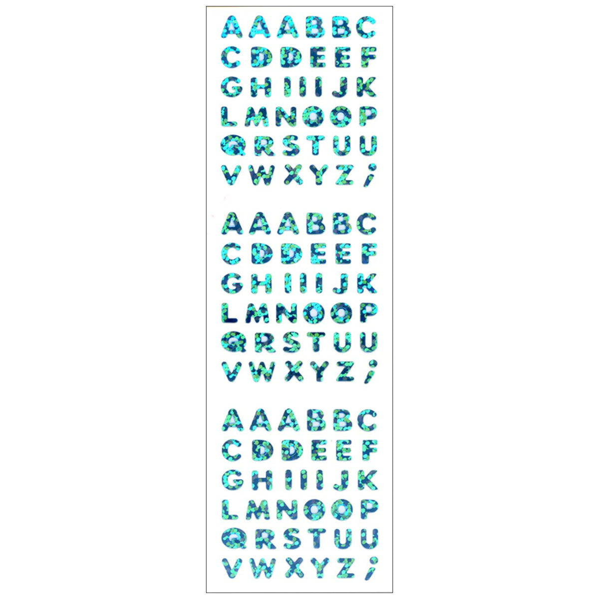 Okoyama Shokai HG157 Seal, Prism Seal, Alphabet, Small, Blue
