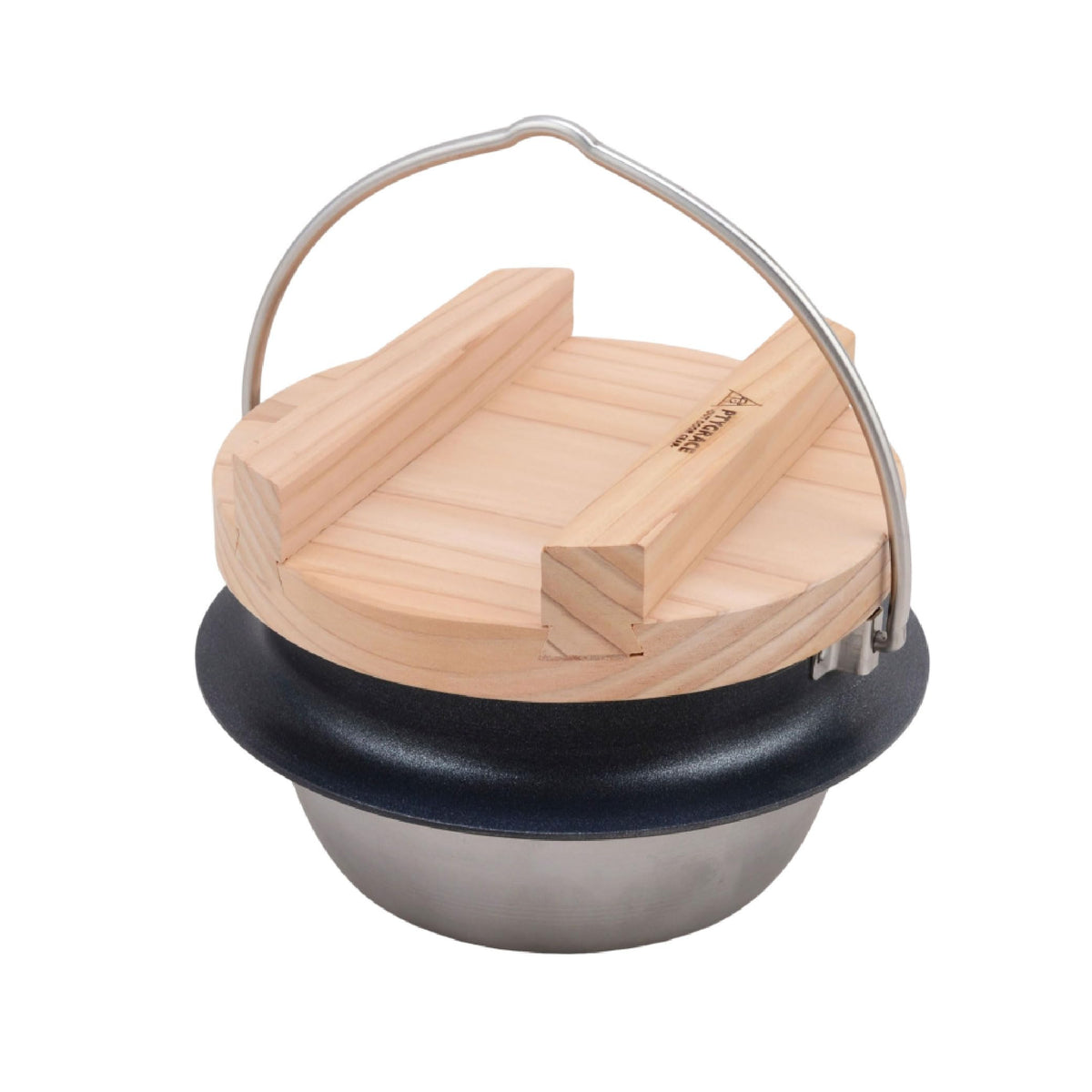 Clad Super Hakama, Mai, 3-Piece Cooking, 2-Layer Steel, Rice, For Camping, Outdoors, Lid, Open Fire, Ok, Induction Compatible, Made in Japan, Tsubame Sanjo