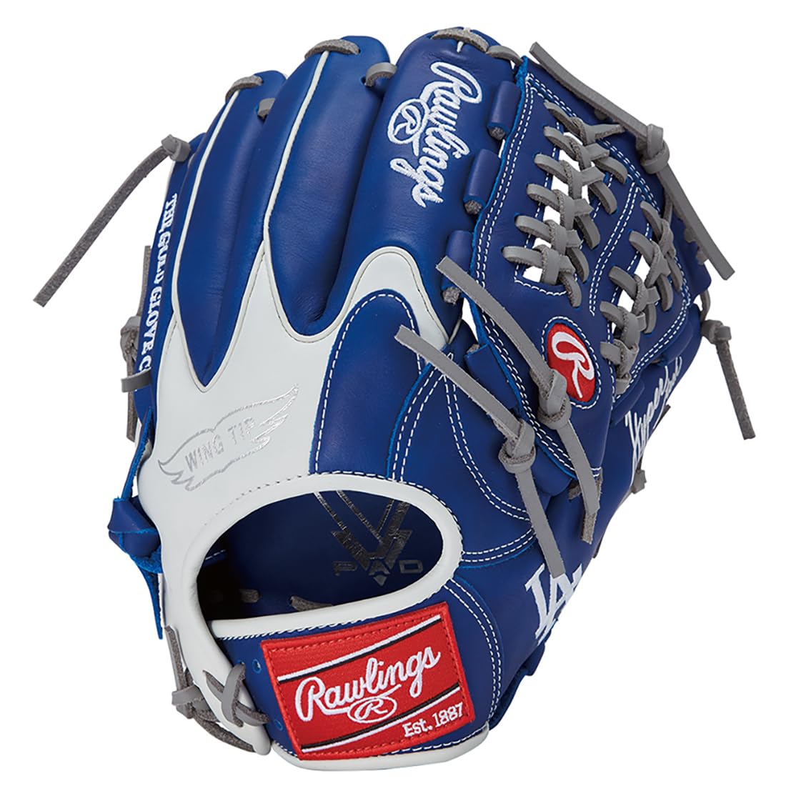 Rawlings Baseball Glove Soft Adult Hyper TECH MLB Team GR5HTMN55W Dodgers [All Fielders] Size 11.75 *Left Throwing (Right Handed)