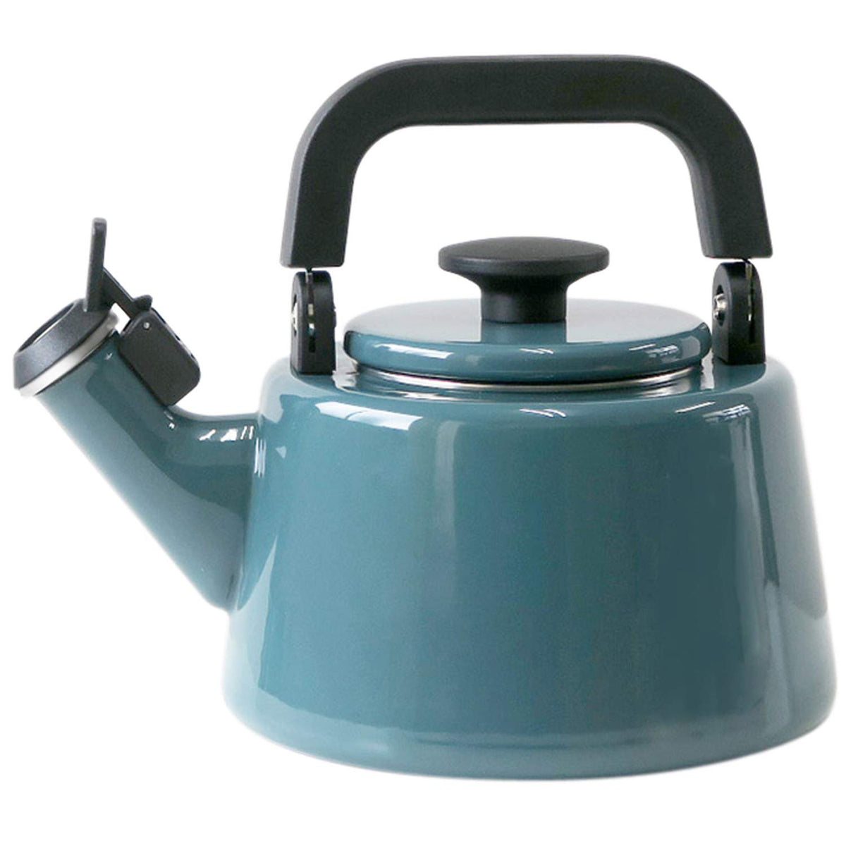 Fuji Horo CTN-2.1WK.SB Whistling Kettle, Induction Compatible, Cotton, 0.7 gal (2.1 L), Smoke Blue