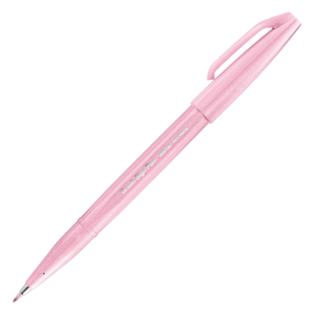 Pentel Brush Sign Pen SES15C-12 Fibre-Tip Pen 1 Pale Pink