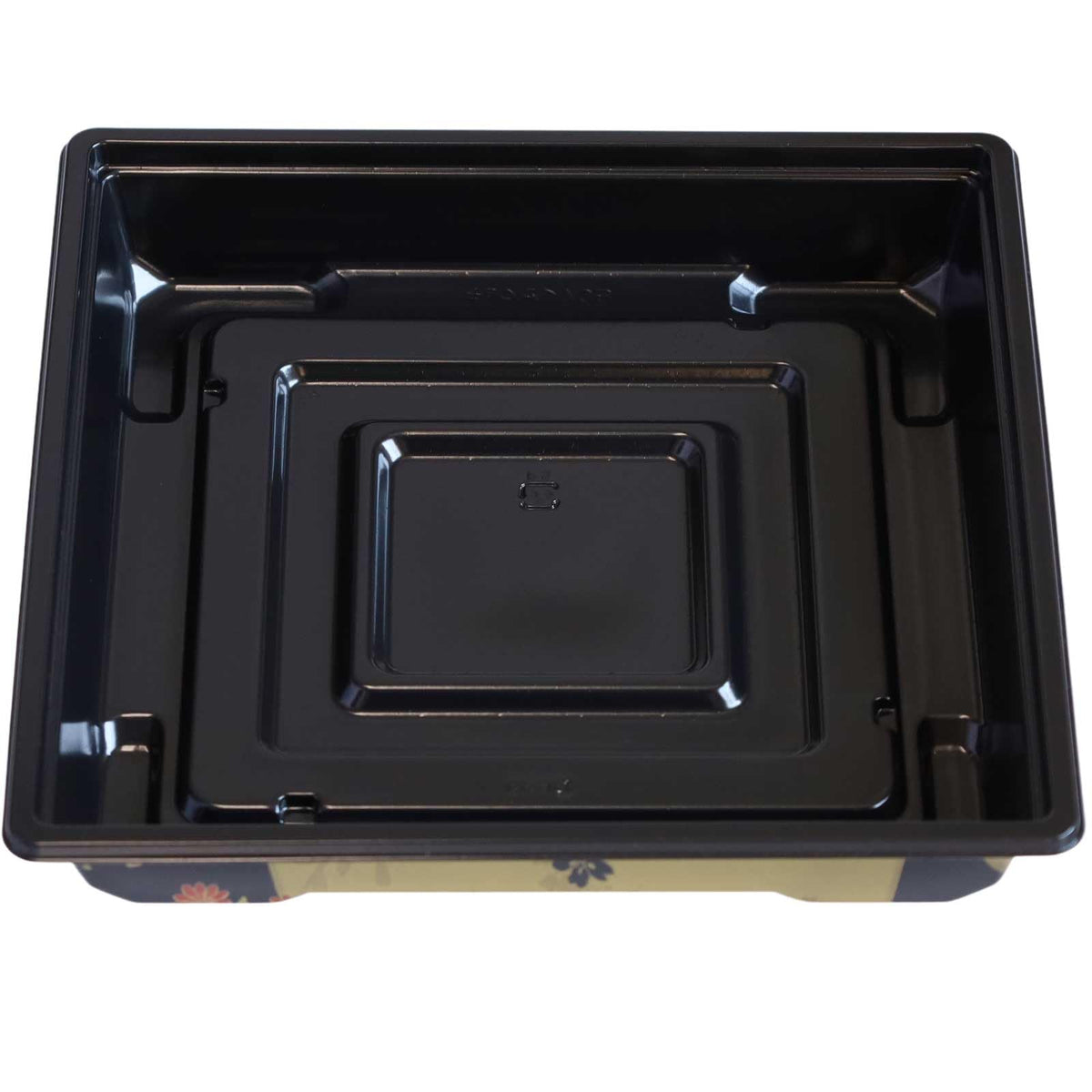 Risupack RHHK203 Disposable Containers, Meal 70B, Main Body, Flower Tour, 50 Pieces, Made in Japan, Outer Fitting Lid, Takeout, Delivery, Lunch Box, Stylish, Storage, Snacks, Eco Super Food, Delica,