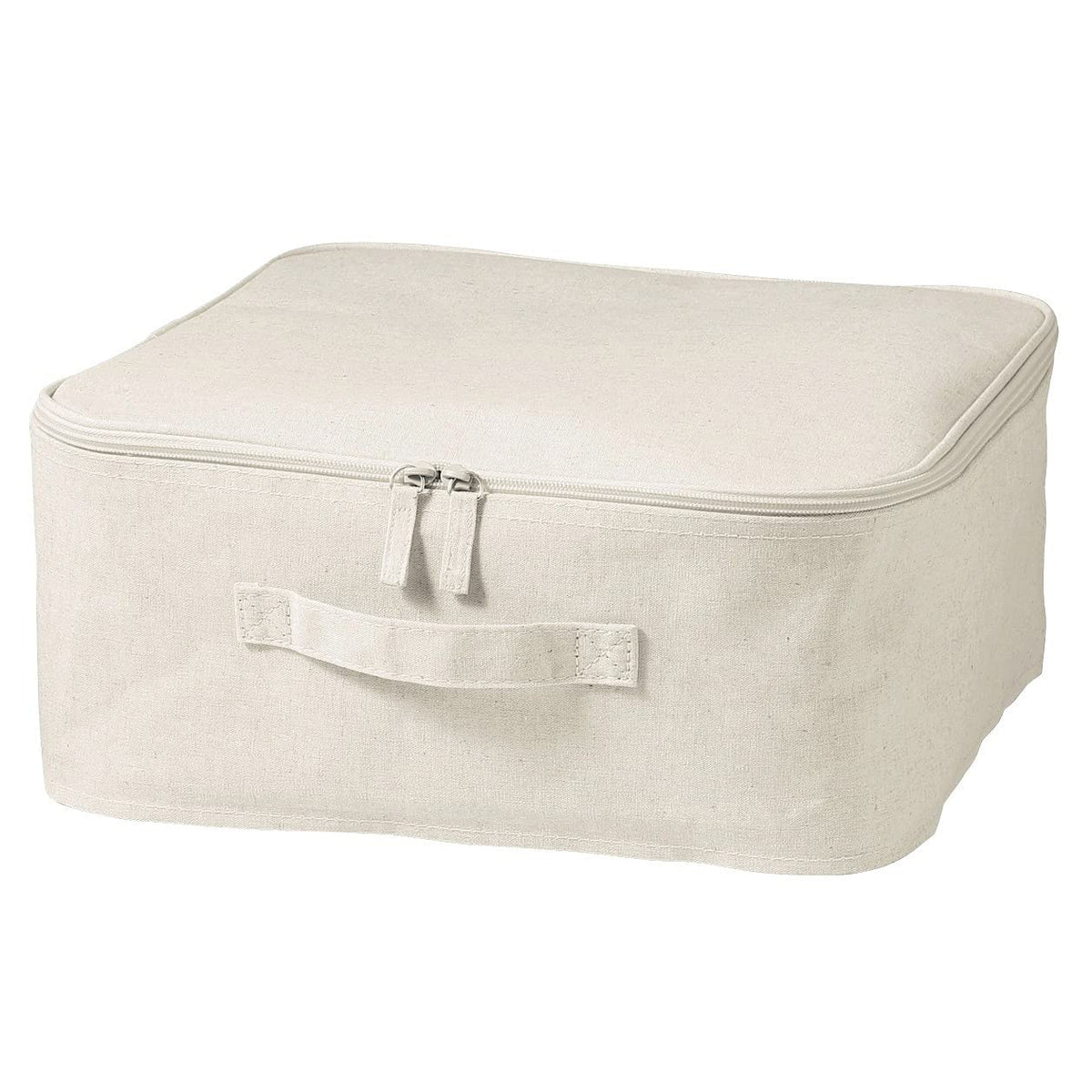 Muji 12403463 Soft Box, Small, Width 13.8 x Depth 13.8 x Height 6.3 inches (35 x 35 x 16 cm), Polyester Hemp, Square Type, Lid Type