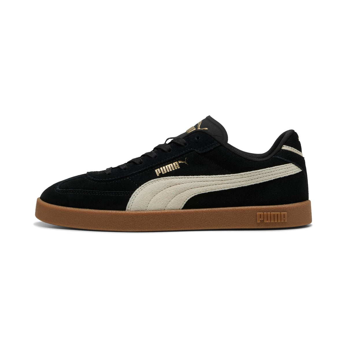 Puma Unisex Puma Club II Era SuedeSneaker, Puma Black Alpine Snow Gum, 4.5 UK