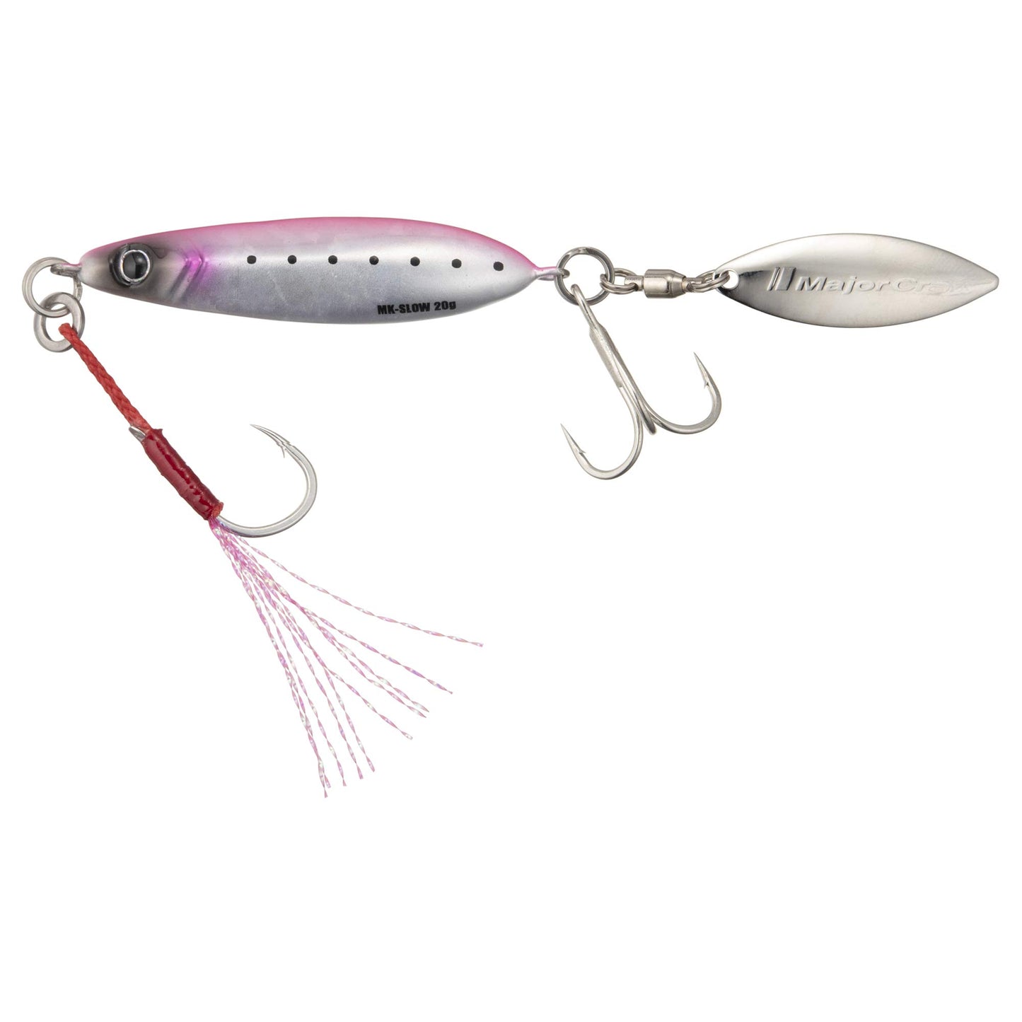 Major Craft Maki Jig Slow, Metal Jig, 0.7 oz (20 g), Pink Sardine #29 Lure