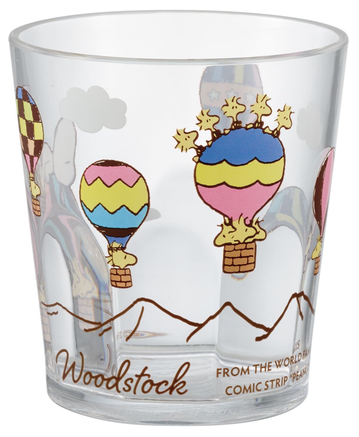 Skater KSA4-A Acrylic Cup, 9.5 fl oz (280 ml), Snoopy, Woodstock, Travel