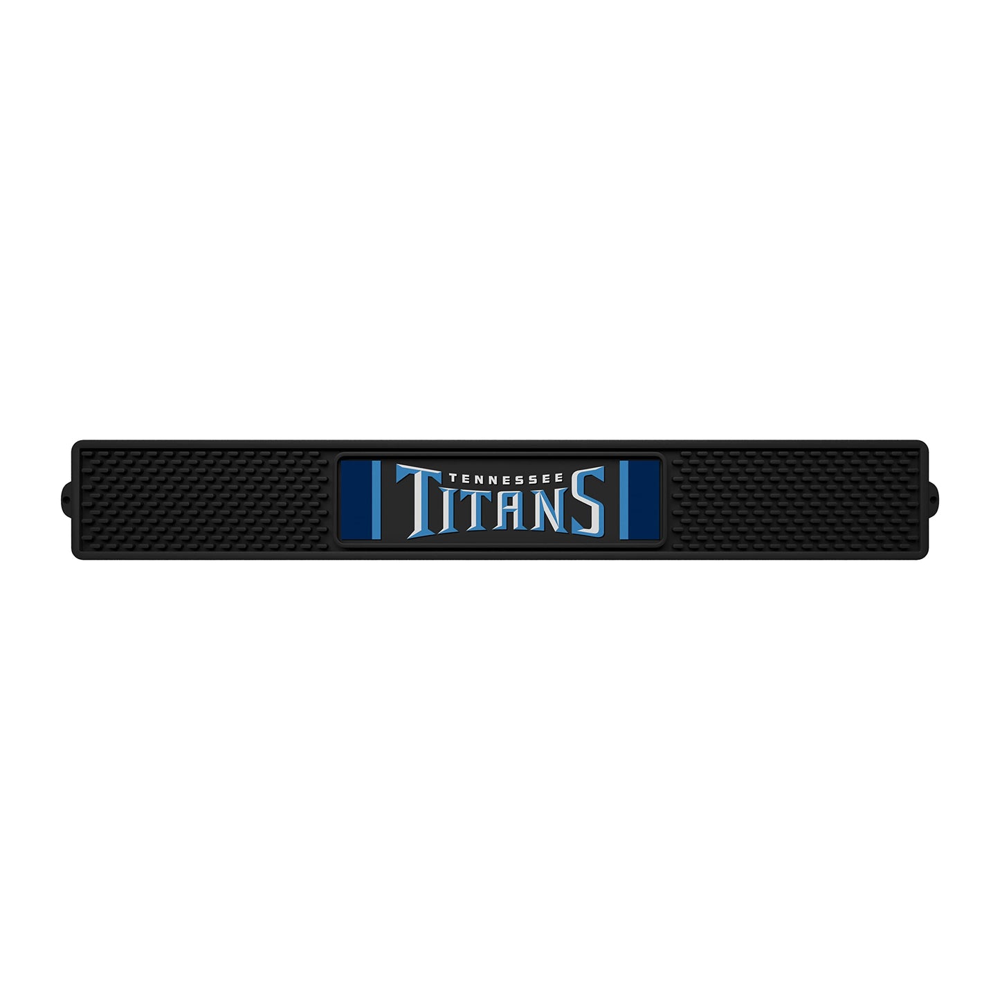FANMATS 20547 Tennessee Titans Drink Bar Mat - 3.25in. x 24in. - Durable Dish Drying Mat, Easy Clean, Counter Mat