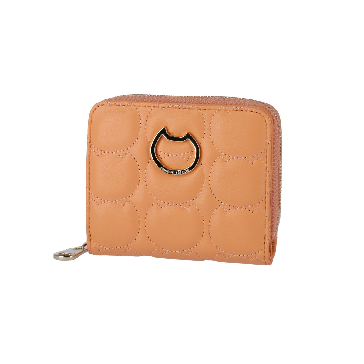 Tsumori Chisato Line Cat Bi-Fold Wallet, orange, One Size