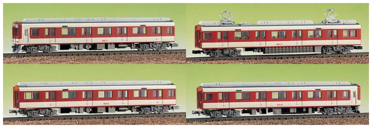 Green Max N Gauge Line, Kintetsu 8810 Series 4 輛 formations Set 411