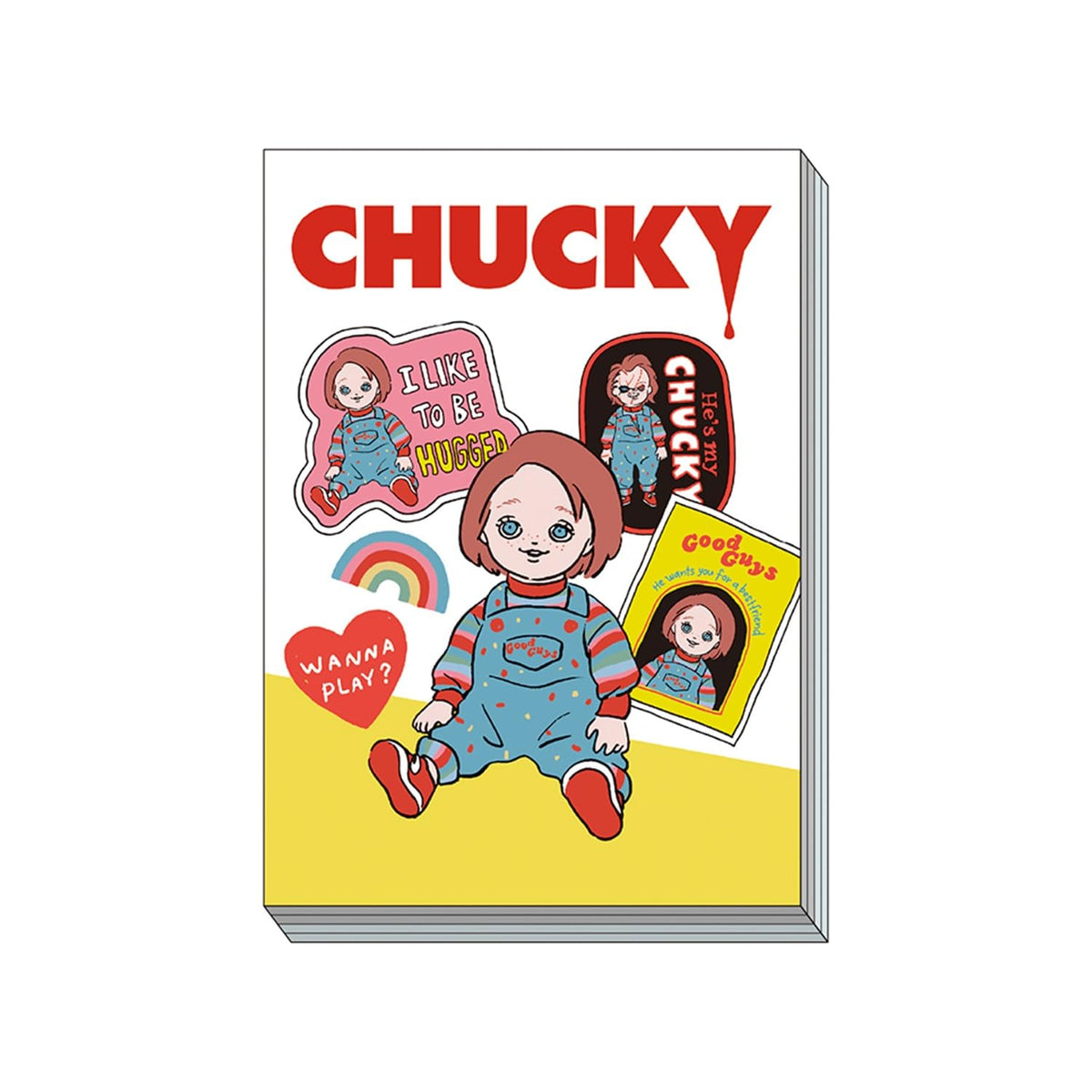 Showa Note 391881001 Chucky Universal Notes, Child Play, A6 Size, 2 Patterns, 40 Sheets Each