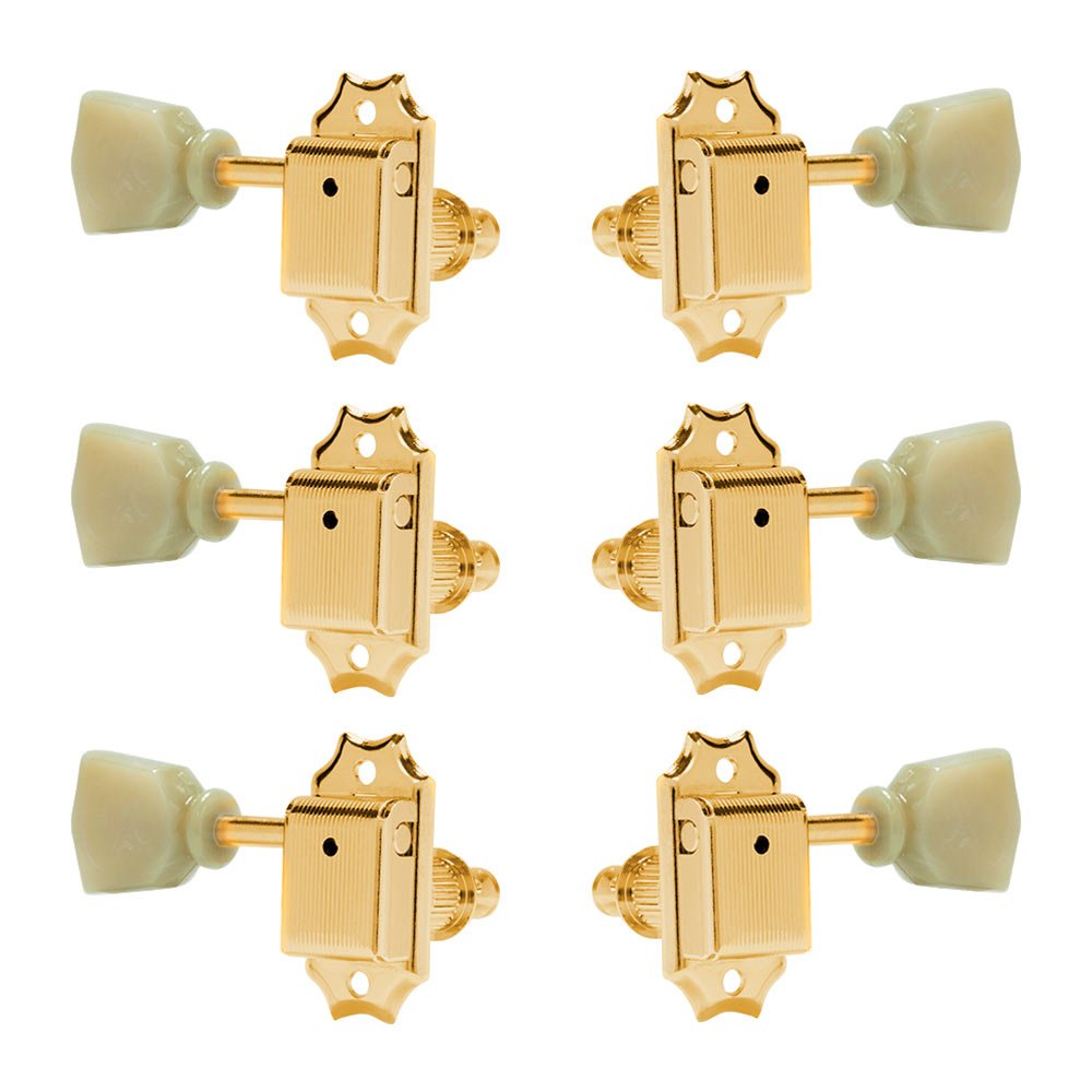 Gotoh Vintage Keystone-style 3+3 Tuning Machines, Gold