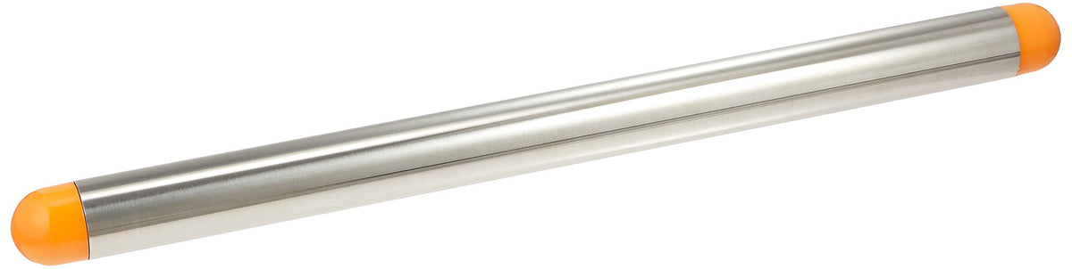 Tiger Crown 1623 Rolling Pin, Silver, 17.7 x 1.3 inches (450 x 32 mm), Stainless Steel, Metal Pin, Large, Resin Handle