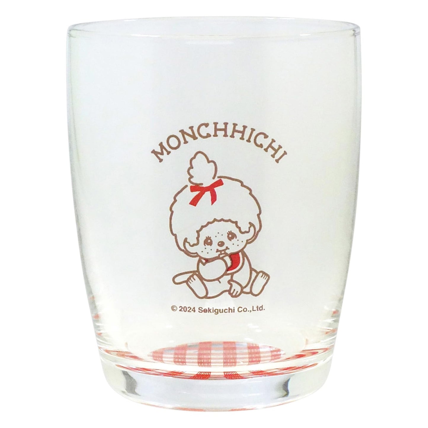 金正陶器(Kaneshotouki) Monchhichi 712106 Juice Glass, Tumbler, Approx. Diameter 2.8 x 3.5 inches (7 x 9 cm), Checker, Tableware, Cup, Goods, Miscellaneous Goods, Clear, Made in Japan