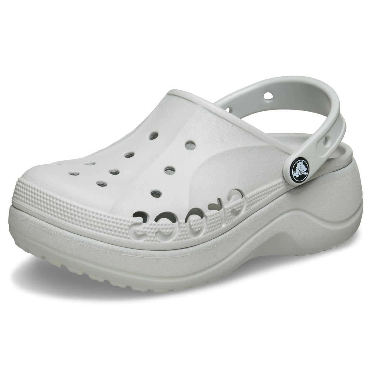 Crocs Women's Baya Platform Clog, pearl white, 10
