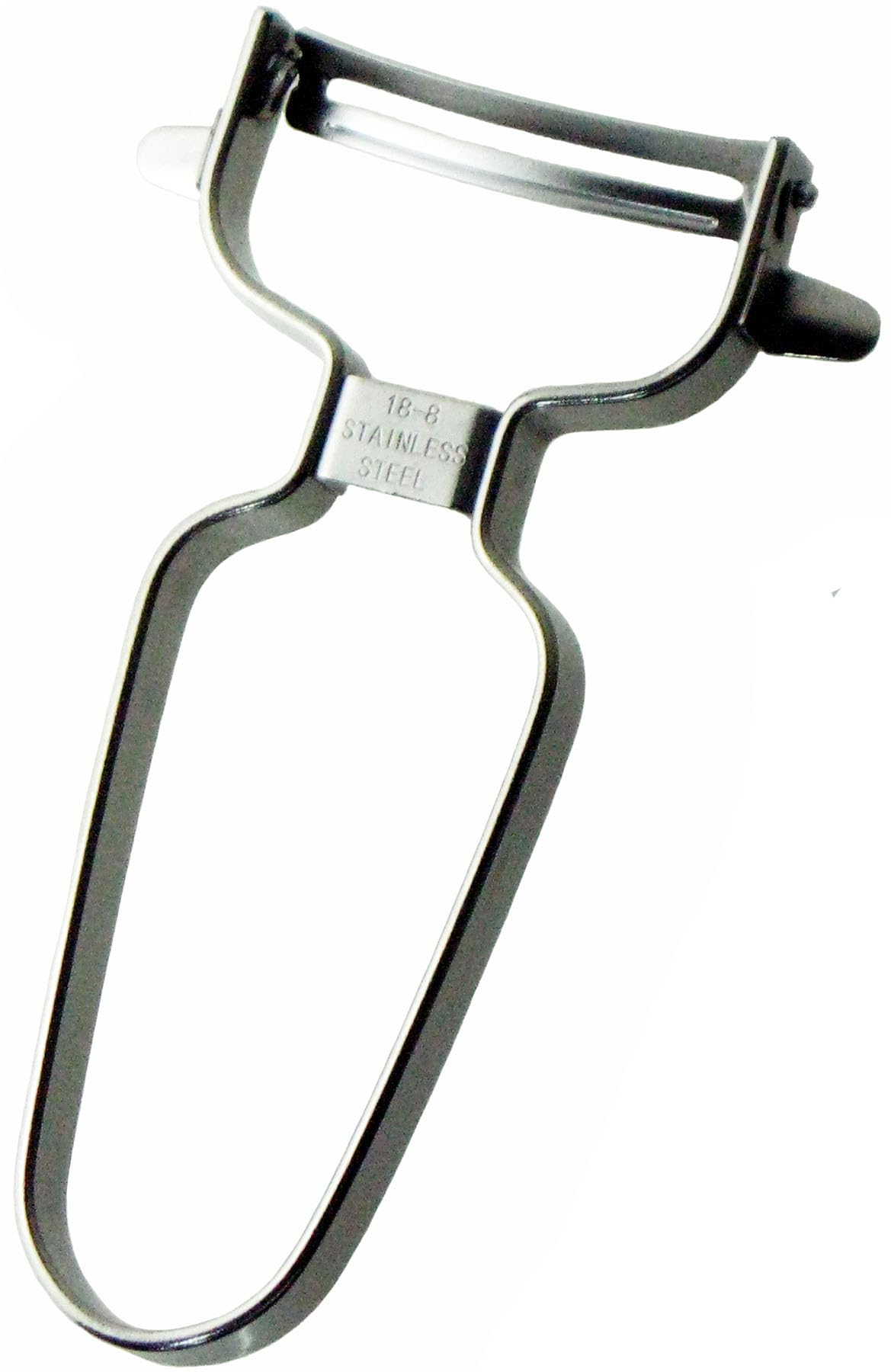 Nagao Tsubamesanjo Peeler, Fits Vegetable Rounds, Curved Peeler, 18-8 Stainless Steel, Dishwasher Safe, Made in Japan