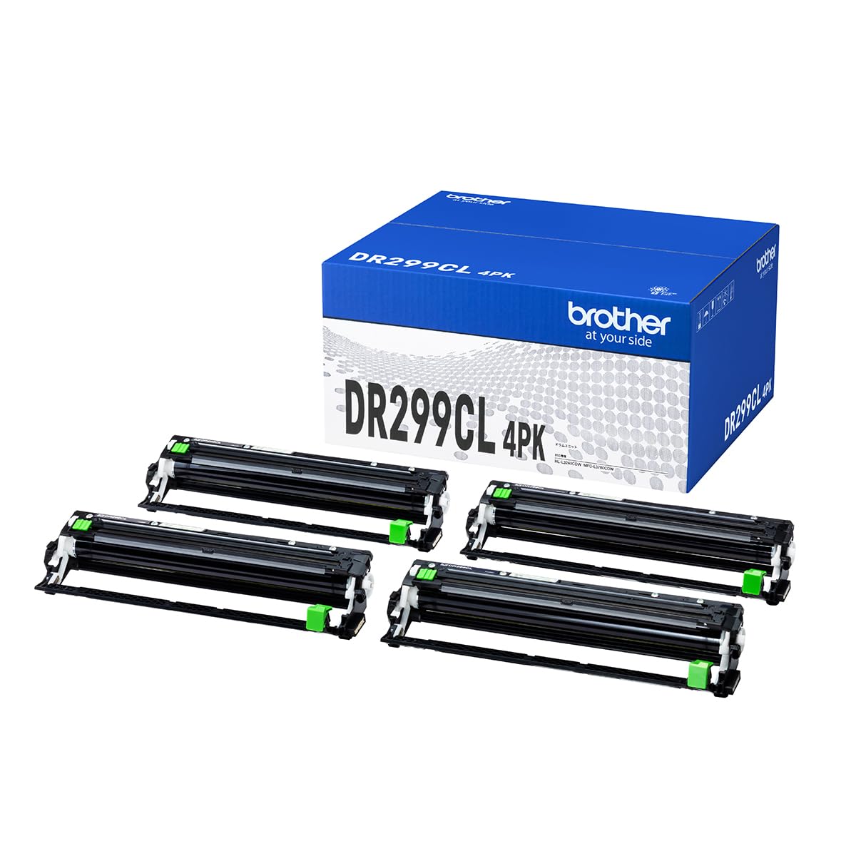 Brother Genuine DR299CL Drum Unit 4PK (4 Drum Pack Compatible) Compatible Model Number: HL-L3240CDW, MFC-L3780CDW, etc