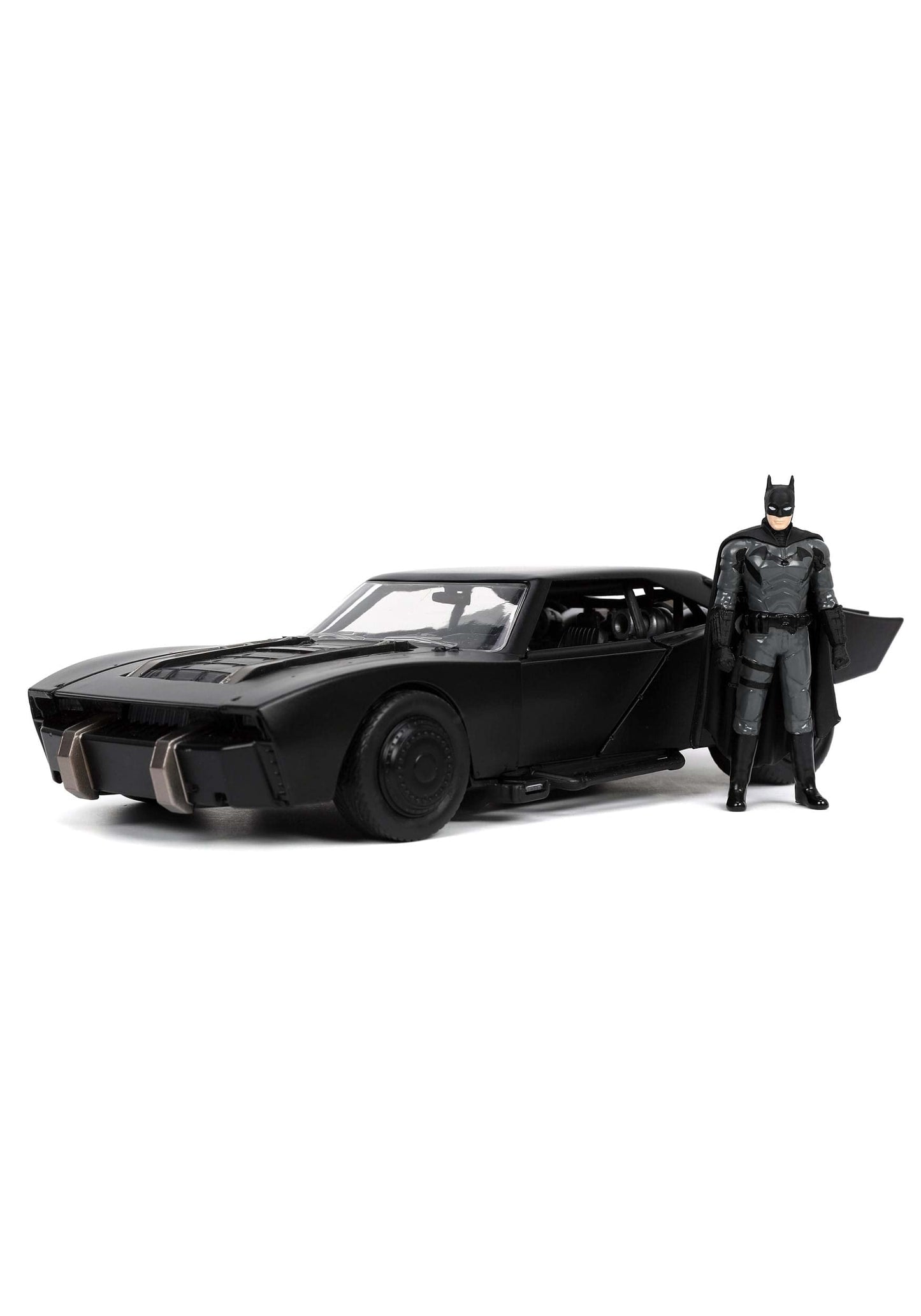 Jada DC Comics 1:24 The Batman Batmobile Die-cast Car w/ 2.75" Batman Figure, Toys for Kids and Adults