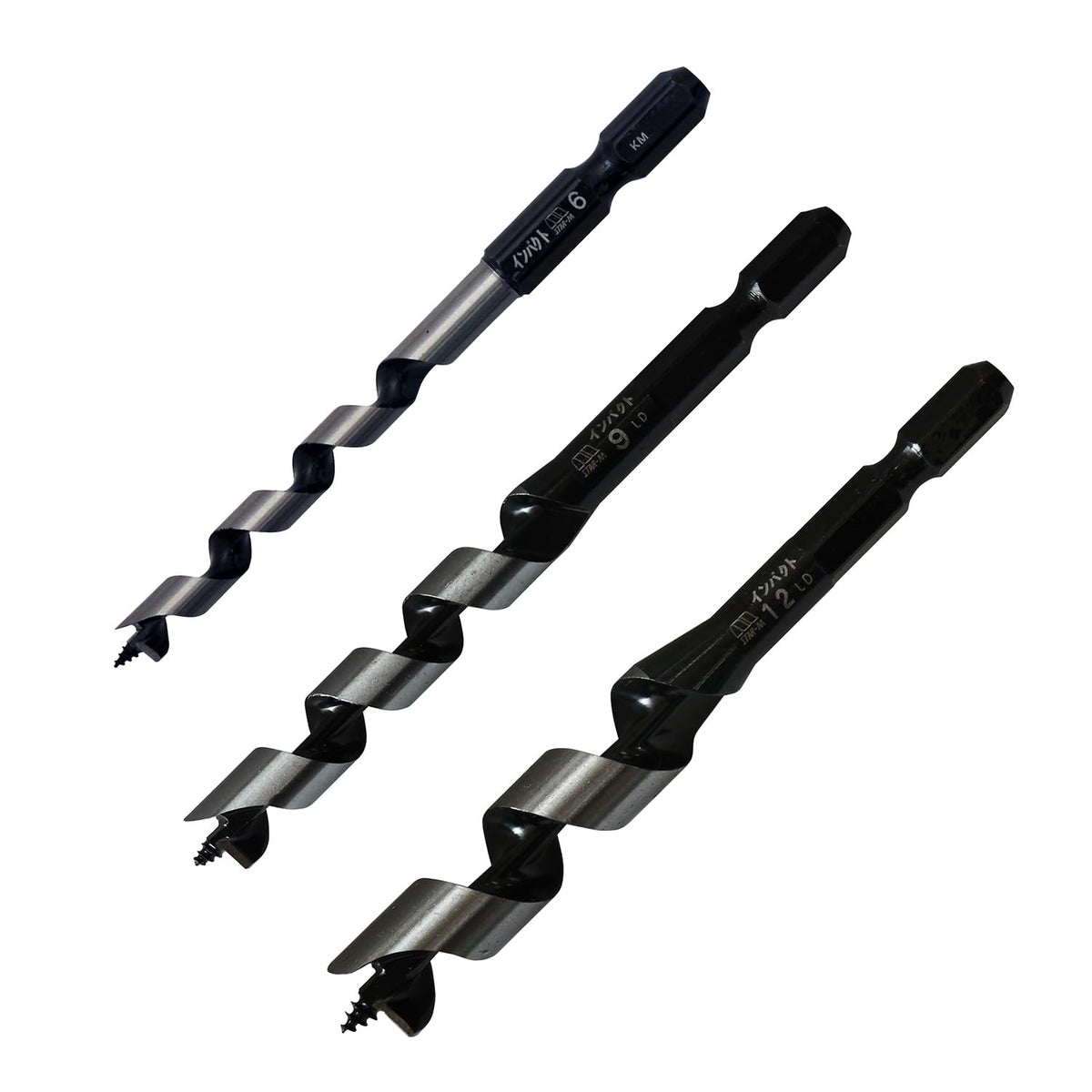 Star M 7S-SA Impact Bit Short A Set 0.24, 0.35, 0.55 inches (6, 9, 12 mm) Set
