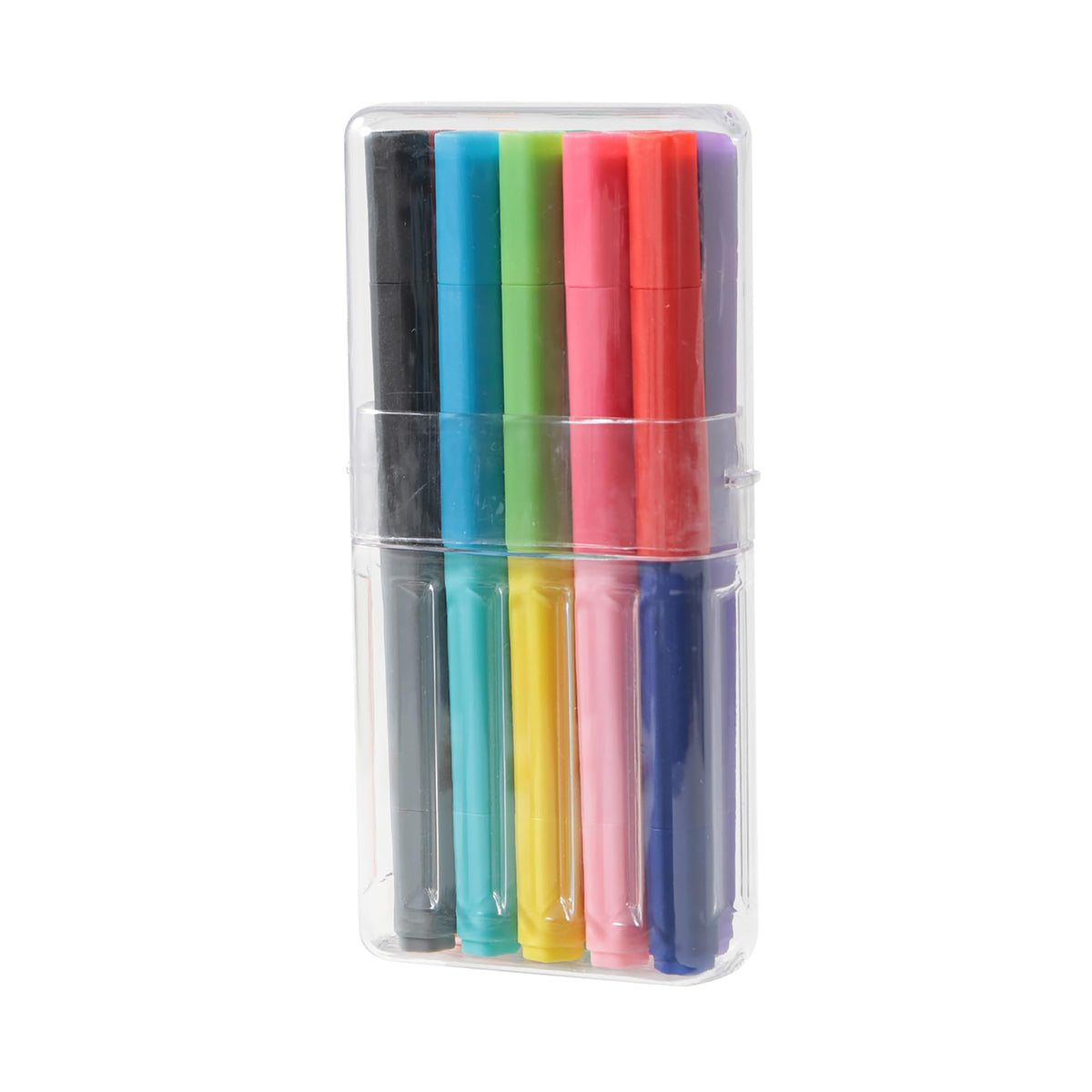 Muji Hexagonal Water-Based Twin Pen 20-Colors Set, S353701