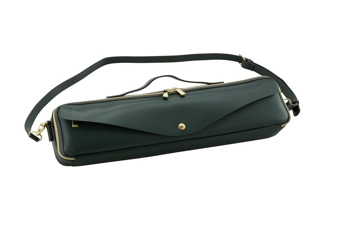 Pearl Flute x Legato Largo LL-FLCH3#GR Legato Largo Collaboration Flute Case Cover # Green for both C and H Foot Tubes, Flute Mat Included