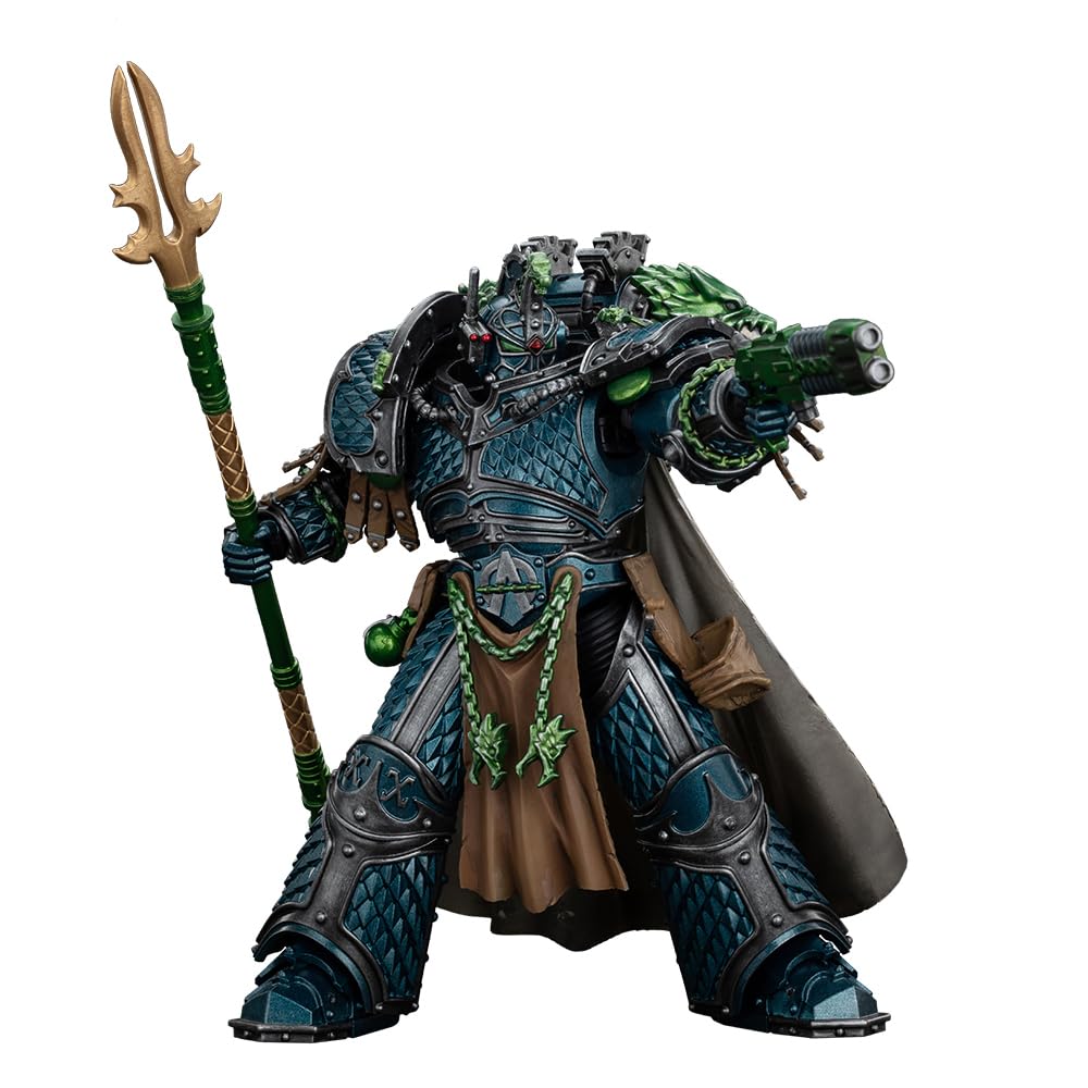 JOYTOY Warhammer The Horus Heresy 1:18 Action Figure Alpha Legion Alpharius, Primarch of The XXth Legion Collection Model Birthday Gifts