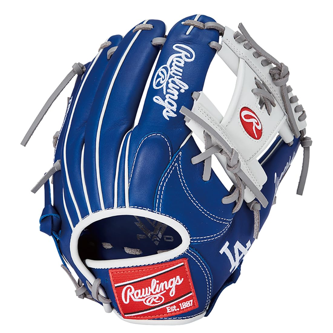 Rawlings Baseball Glove Soft Adult Hyper TECH MLB Team GR5HTMN62 Dodgers [Infielder] Size 11.25 *for Right Throwing (Worn on Left Hand)