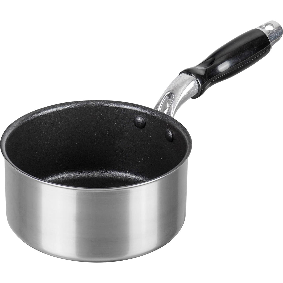 Wahei Freiz RB-2311 Small Fluorine Resin Processed Milk Pan, 5.5 inches (14 cm), Lunch Box, Breakfast, Single Handled Pot, Compatible with Induction and Gas