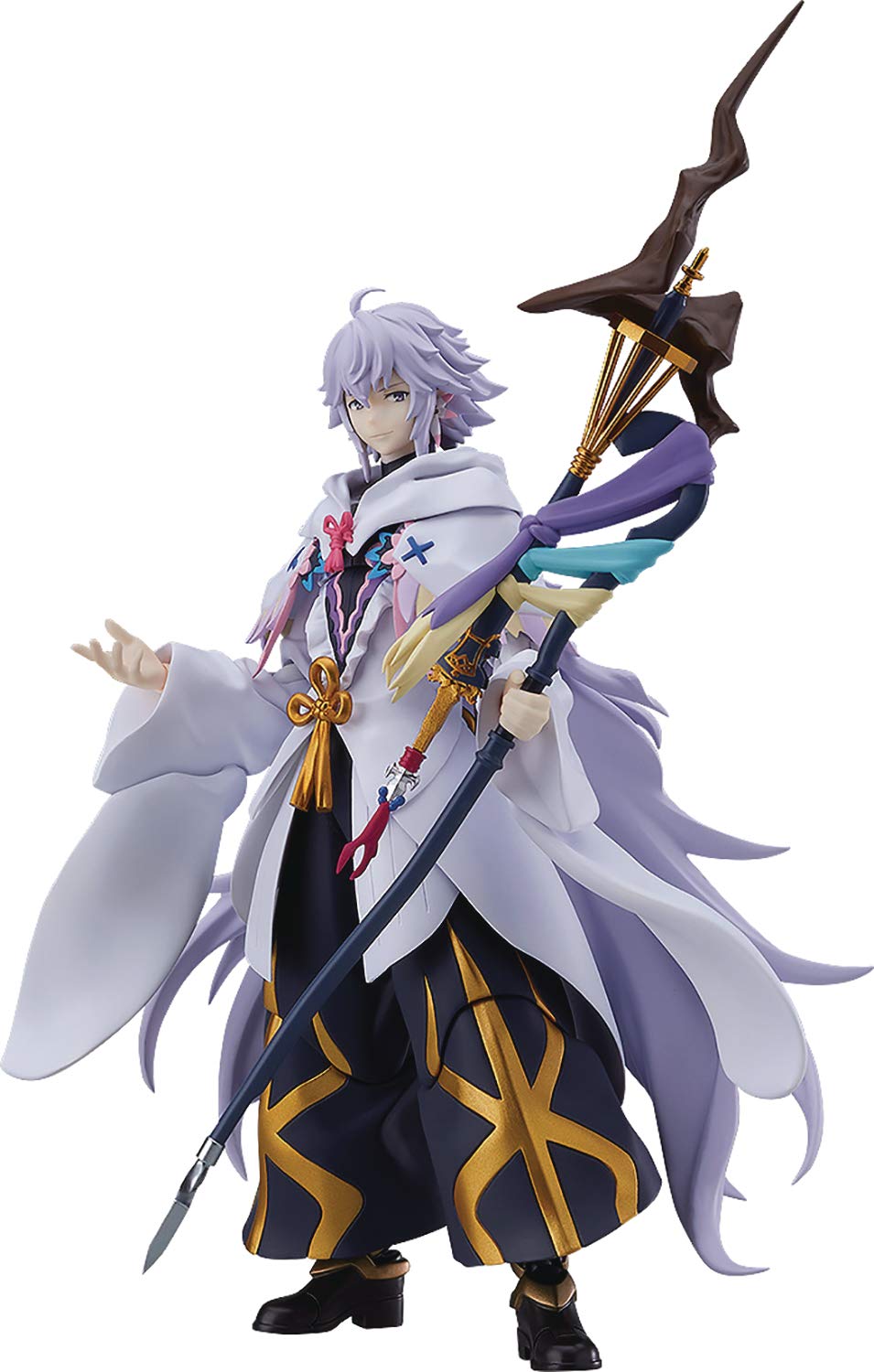 Fate/Grand Order Absolute Demonic Front: Babylonia: Merlin Figma Action Figure, Multicolor