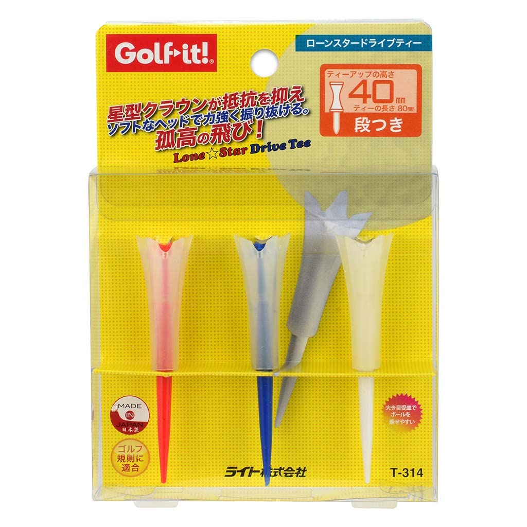 Light T-314 Lone Star Drive Tee, 3.0 inches (75 mm), Tricolor (110)