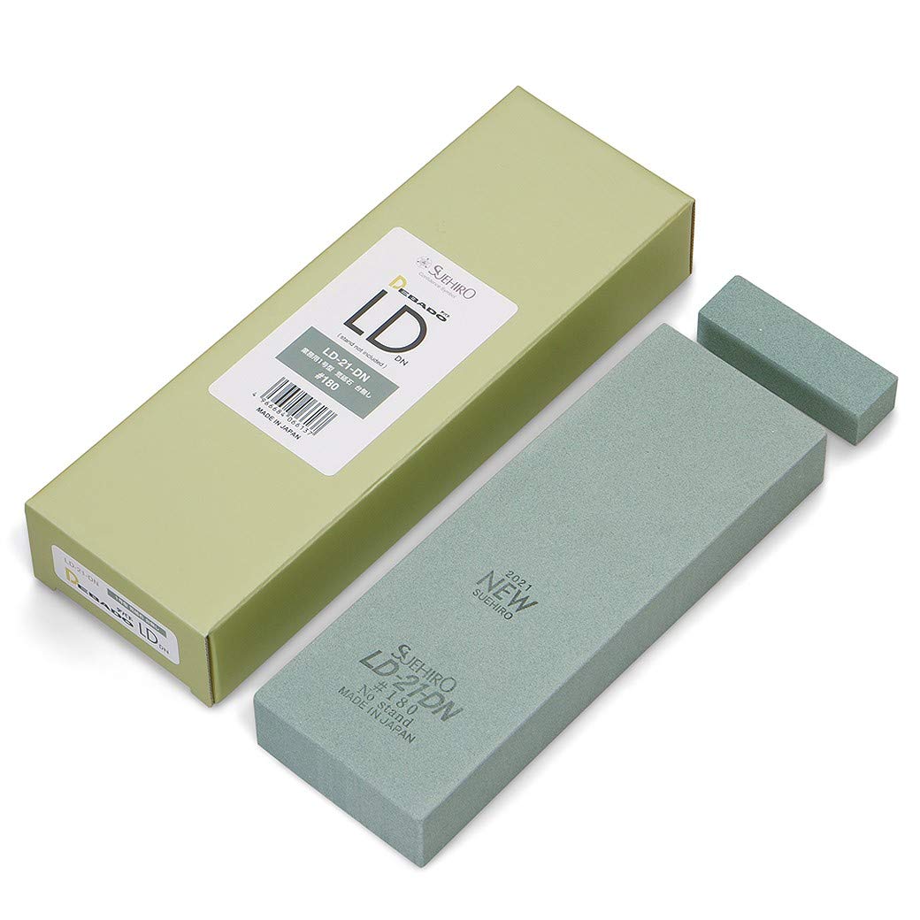 Suehiro DEBADO LD-21-DN [Firmly thick 1.14"] Non-soaking whetstone Sharpening stone Coarse grit #180 Splash-and-Go