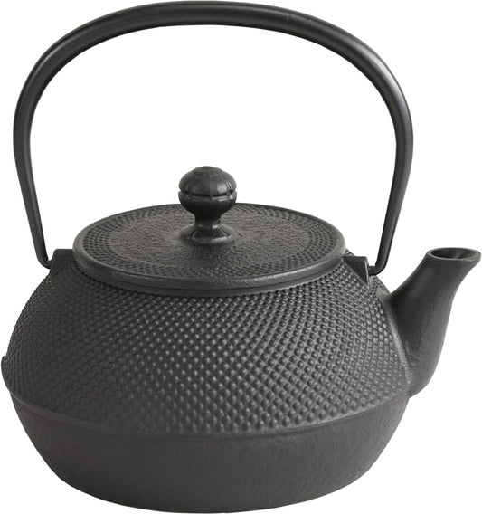 Iwachu Nanbu Ironware 11720 Iron Kettle, Type 7 Arare, Induction Compatible, Black Baked (Kamayaki), 0.3 fl oz (0.9 L)