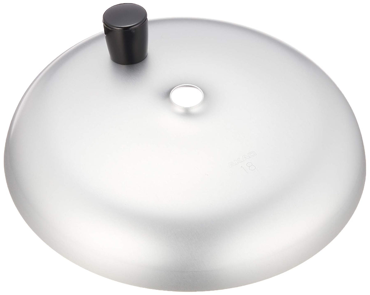 Akao Aluminum Parent-child Pot Lid (with Ents) For 7.1 inches (18 cm) E-18 Aluminum (Anodized), Knob (Phenolic Resin) Japan AOY221