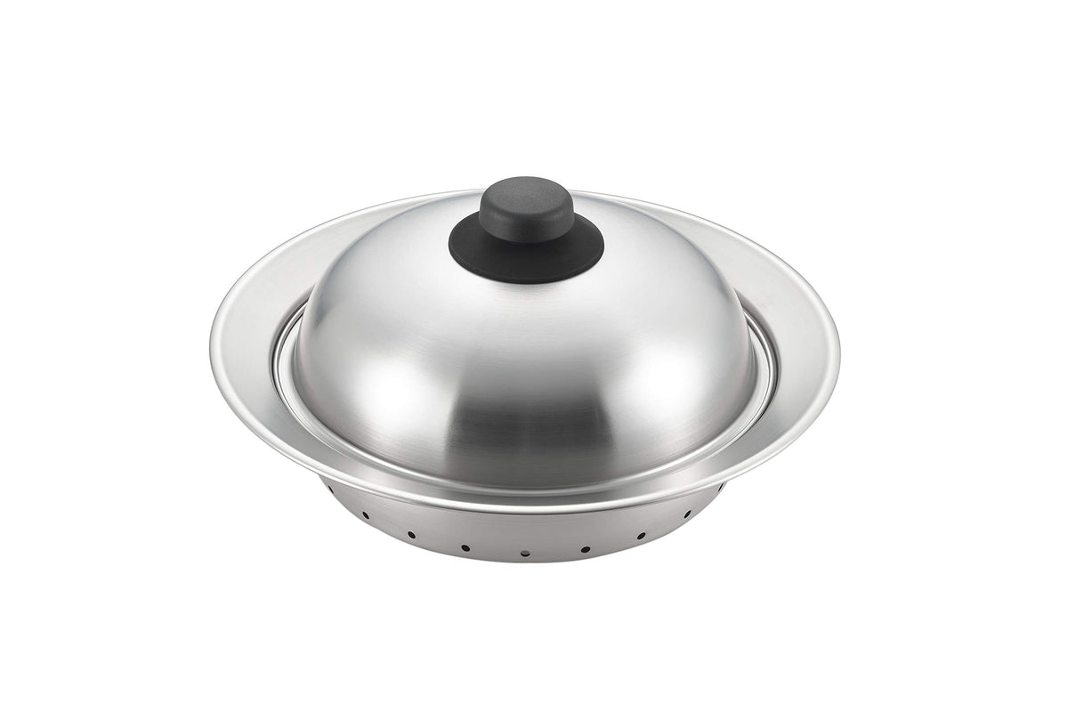 Yoshikawa Steamer, Silver, Total Length 10.4 x Width 10.4 x Height 5.0 inches (26.6 x 26.6 x 13 cm)