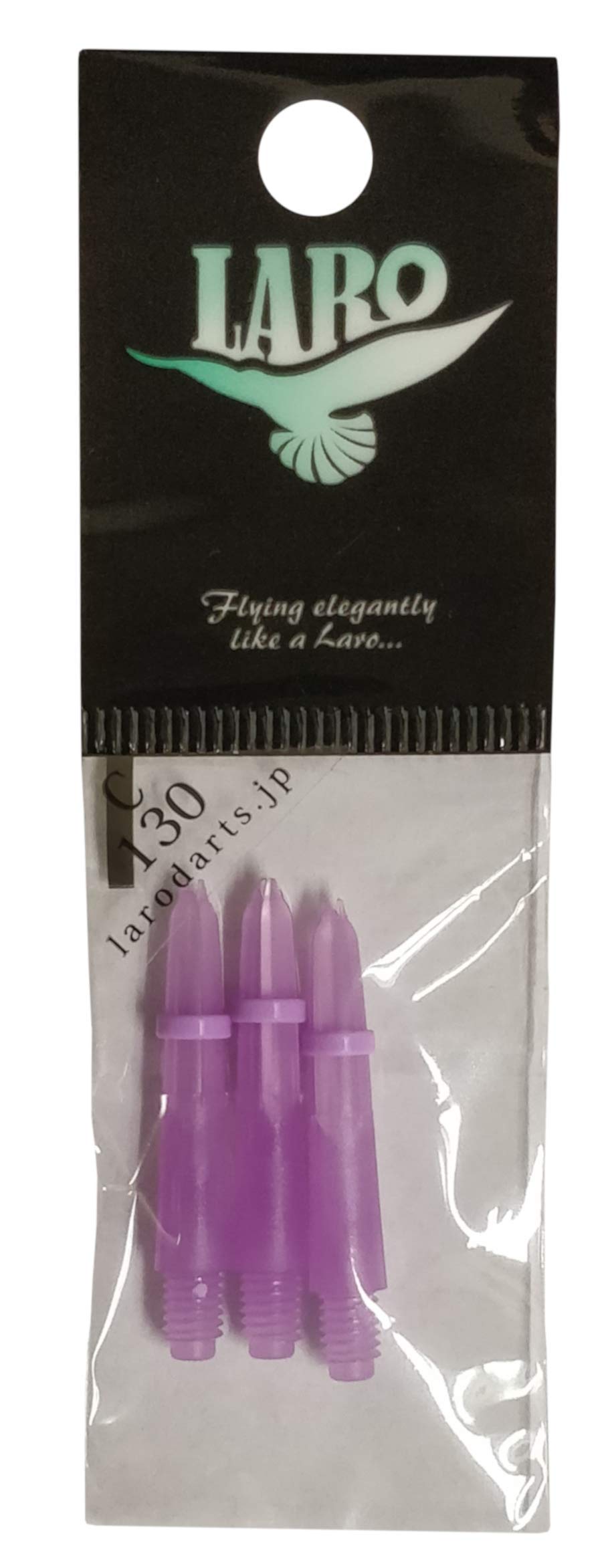 L-style Laro Locked Dart Shafts - Milky Purple - in-Between (260) - 1 Set (3 Shafts)