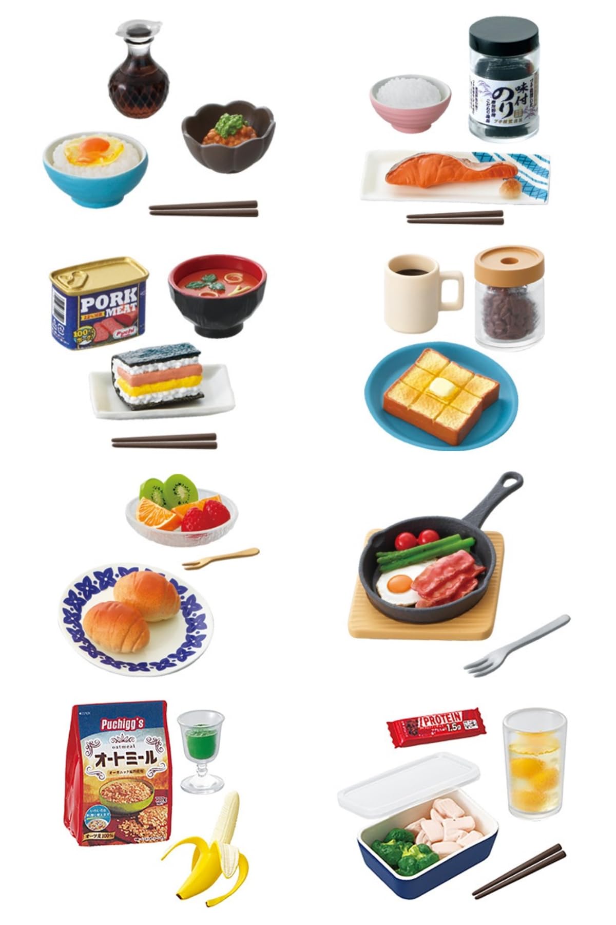 Re-Ment-Petit Sample-Today's Breakfast-Trading Figure-1 of 8 Blind Box
