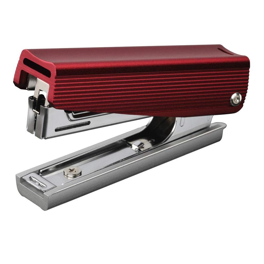 Max HD-10X/AL RED Stapler, Full Metal Red
