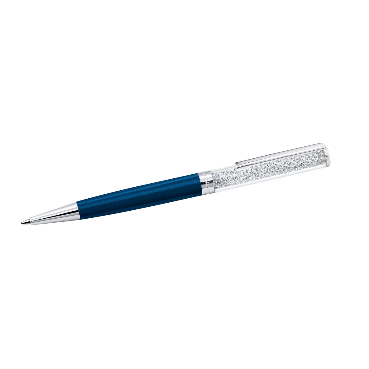 Swarovski Crystalline Ballpoint Pen, Blue, Blue Lacquer, Chrome Plating