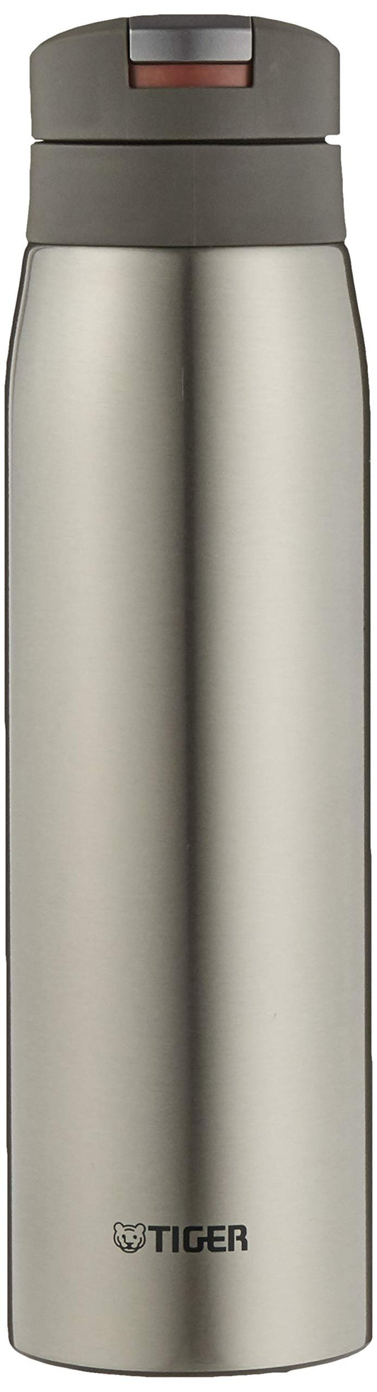 TIGER MCX-A602XC Tiger Water Bottle, 23.6 fl oz (600 ml), Sahara Mug, Stainless Steel Bottle, One-Touch, Lightweight, Clear Stainless Steel