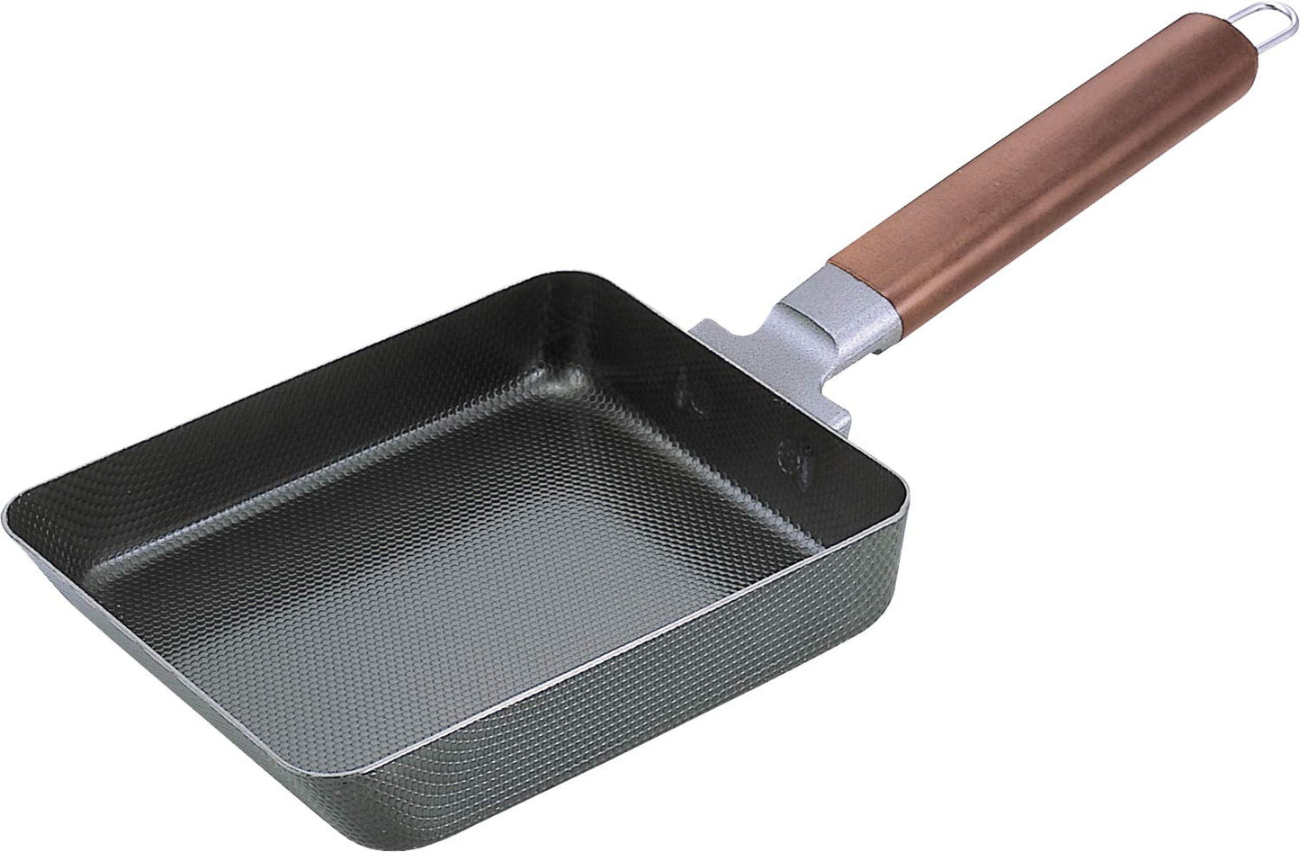 下村企販 Shimomura Kihan 22128 Egg Yaki, Double Sided Embossed Iron, Black