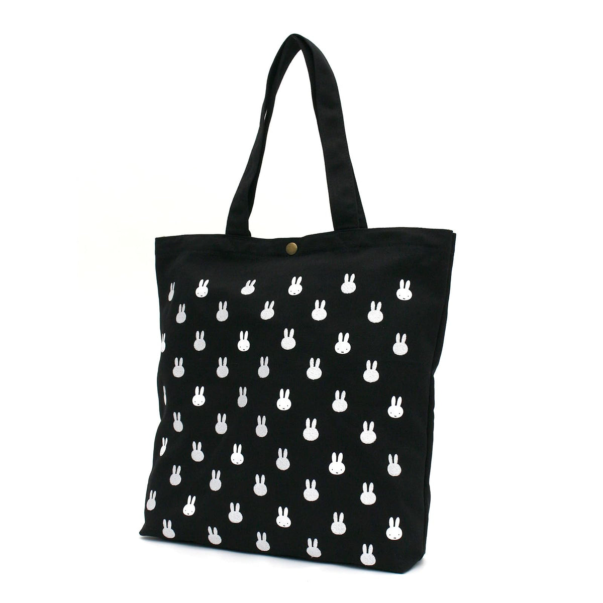 Hapitas HAP6009 Miffy Tote Bag, B251 Monogram Face Black, One Size