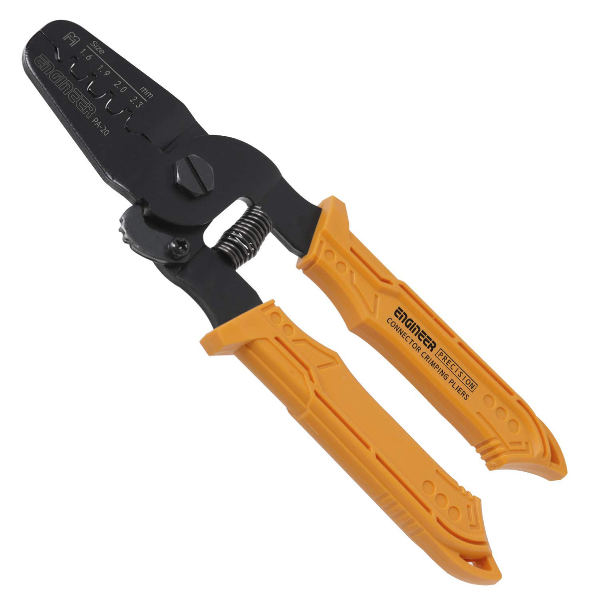 ENGINEER PA-20 Universal Connector Crimping Pliers 175mm. Made in Japan. Crimp AWG #28 to #18 in Micro Connectors, 2.5mm pitch to 5mm pitch connector pins