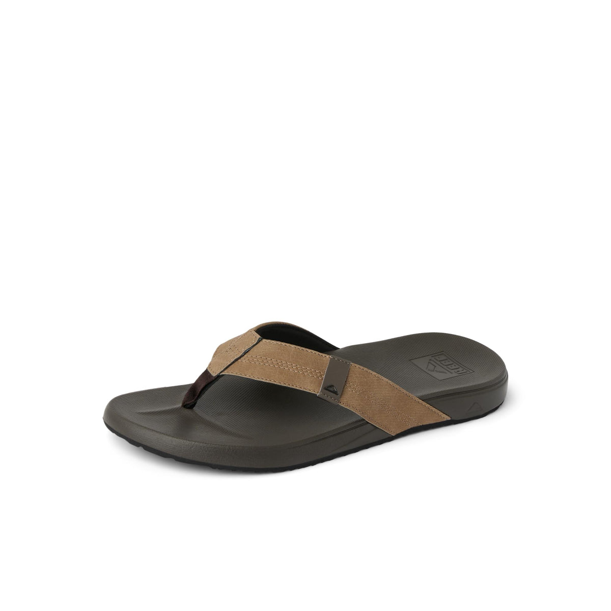 Reef Cushion Phantom Mens Flip Flop, Ultra Soft Cushion Footbed, Brown/Tan, 14